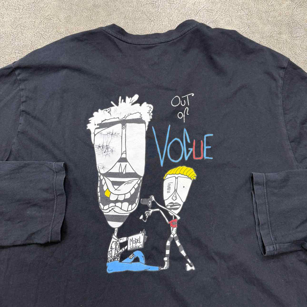 Chrome Hearts Long Sleeve "OUT OF VOGUE" Black Used Size 2XL