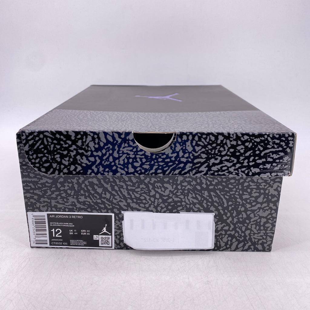 Air Jordan 3 Retro "Dark Iris" 2022 New Size 12