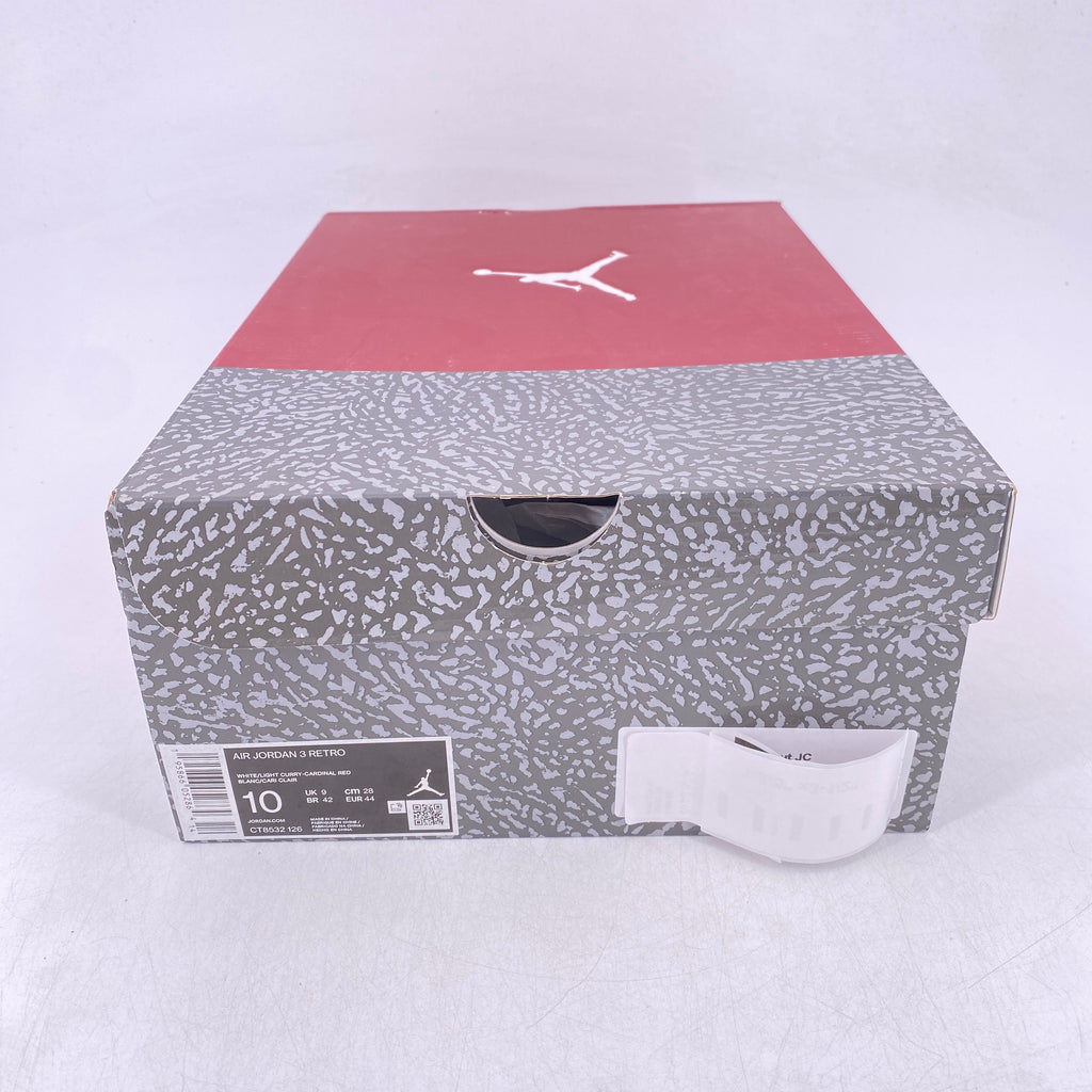 Air Jordan 3 Retro "Cardinal Red" 2022 New Size 10