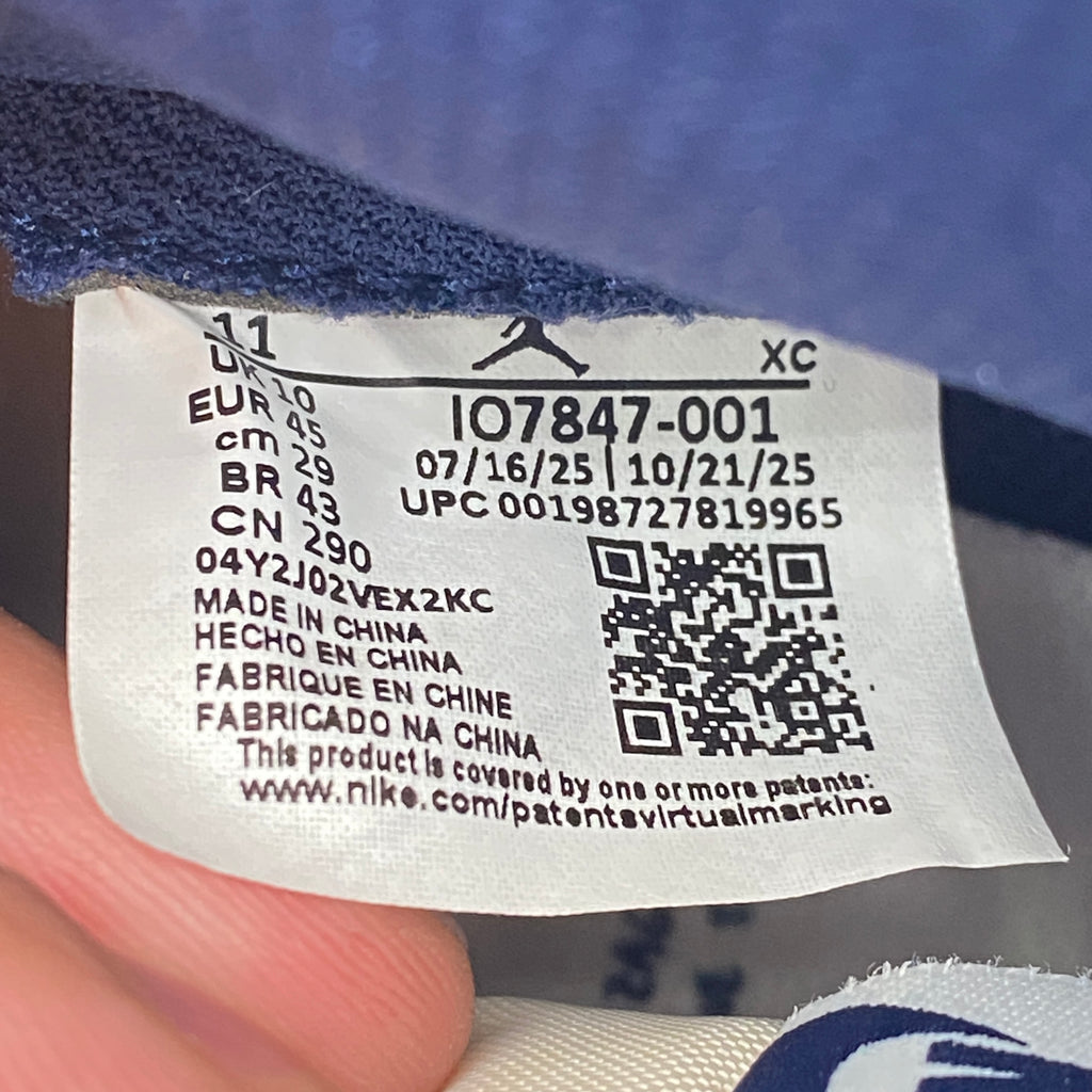 Air Jordan 1 Retro High OG "Union Fragment Sport Royal" 2026 Used Size 11