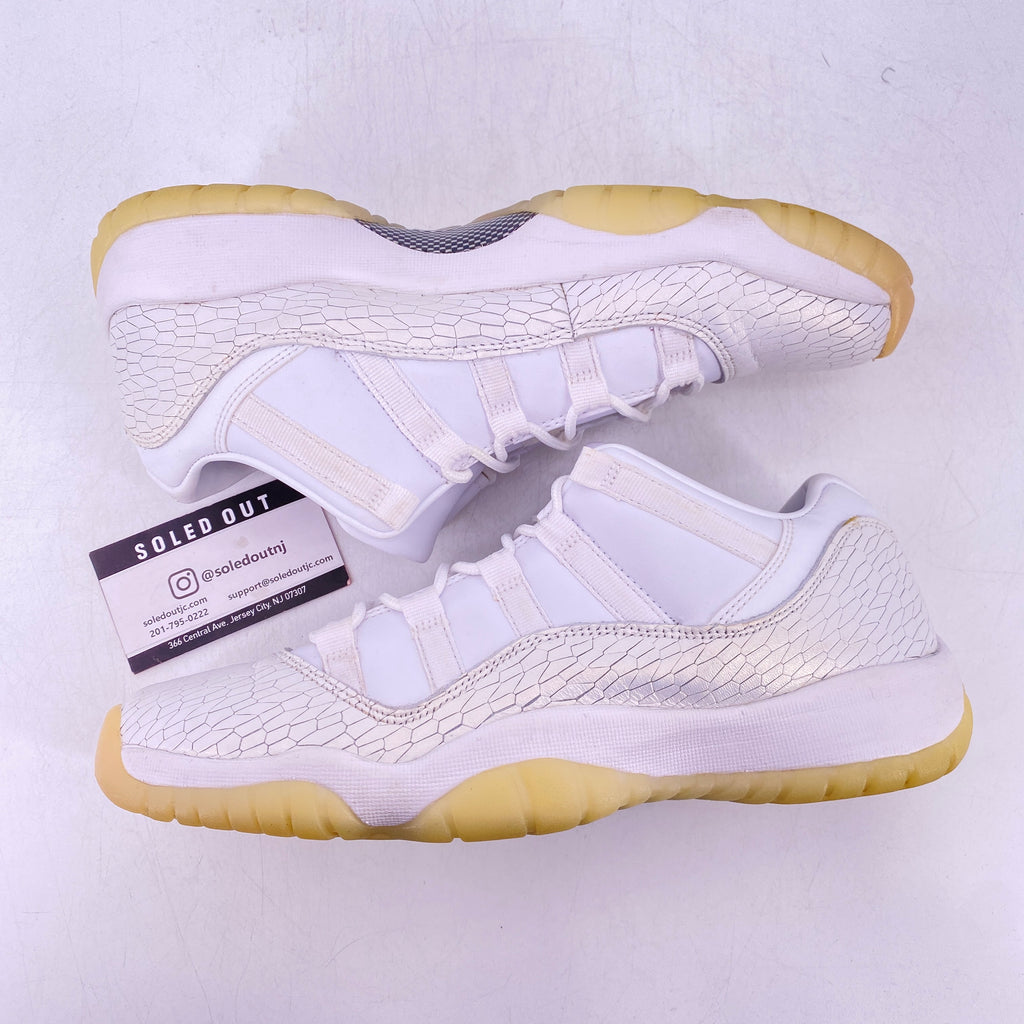 Air Jordan (GS) 11 Retro Low "Heiress Pure Platinum" 2017 Used Size 8.5Y