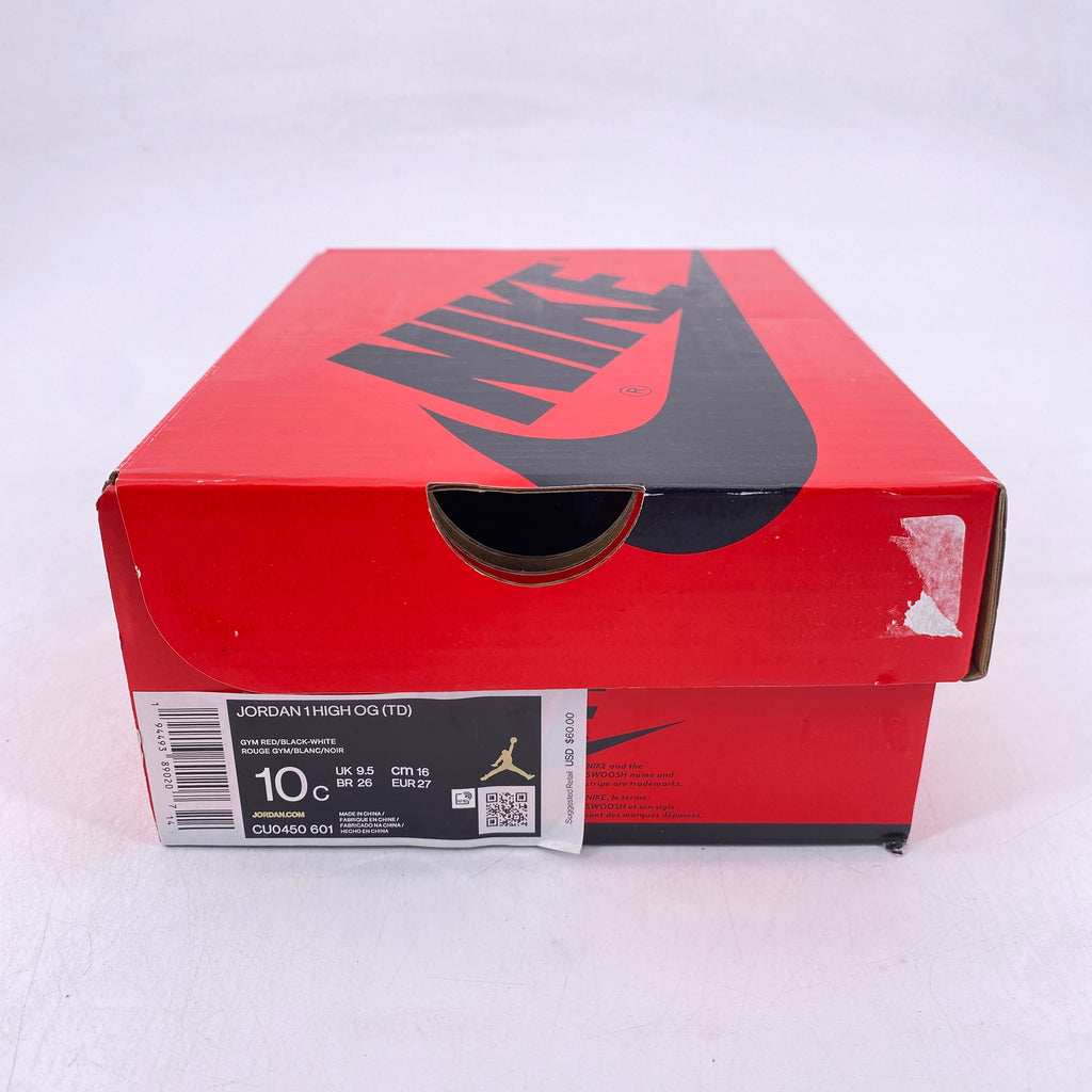 Air Jordan (TD) 1 Retro High OG "Satin Snake" 2020 New Size 10c