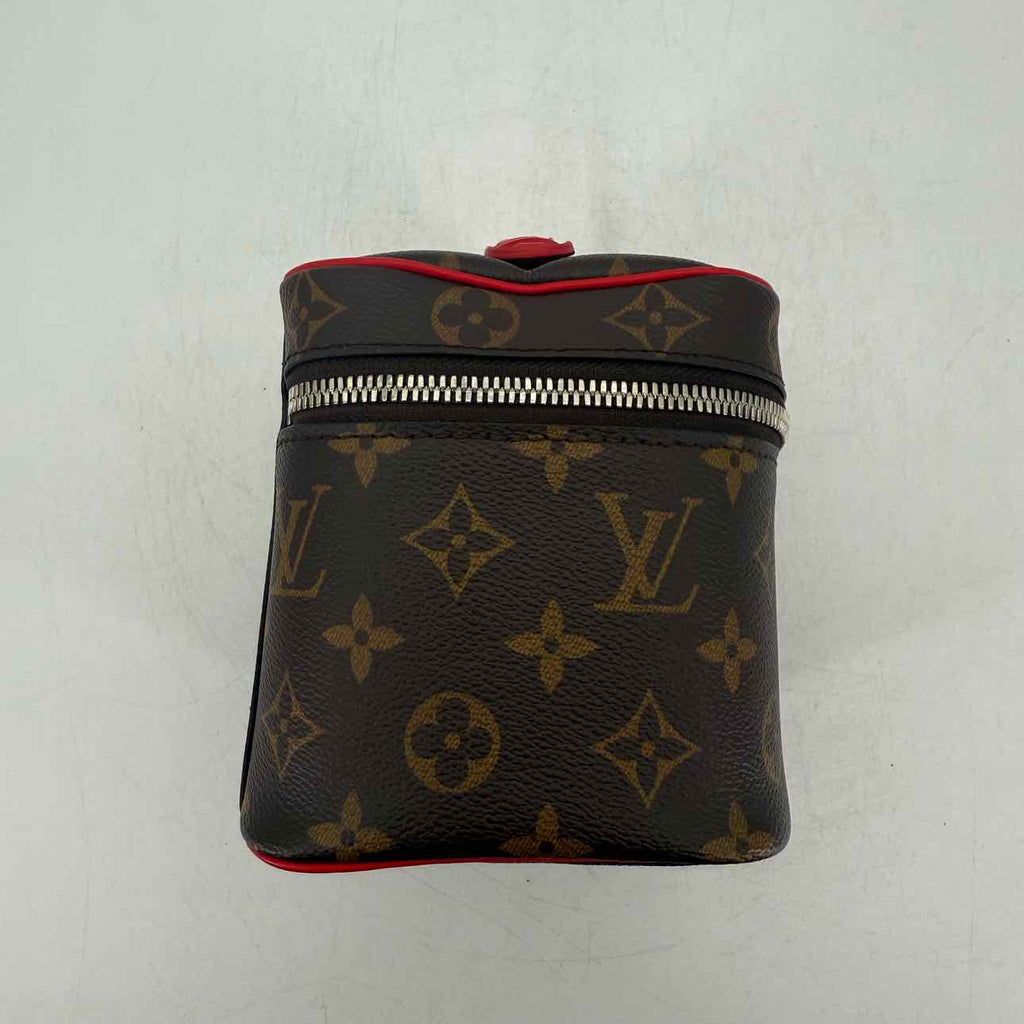 Louis Vuitton Toiletry Bag "NICE MINI" Used Brown