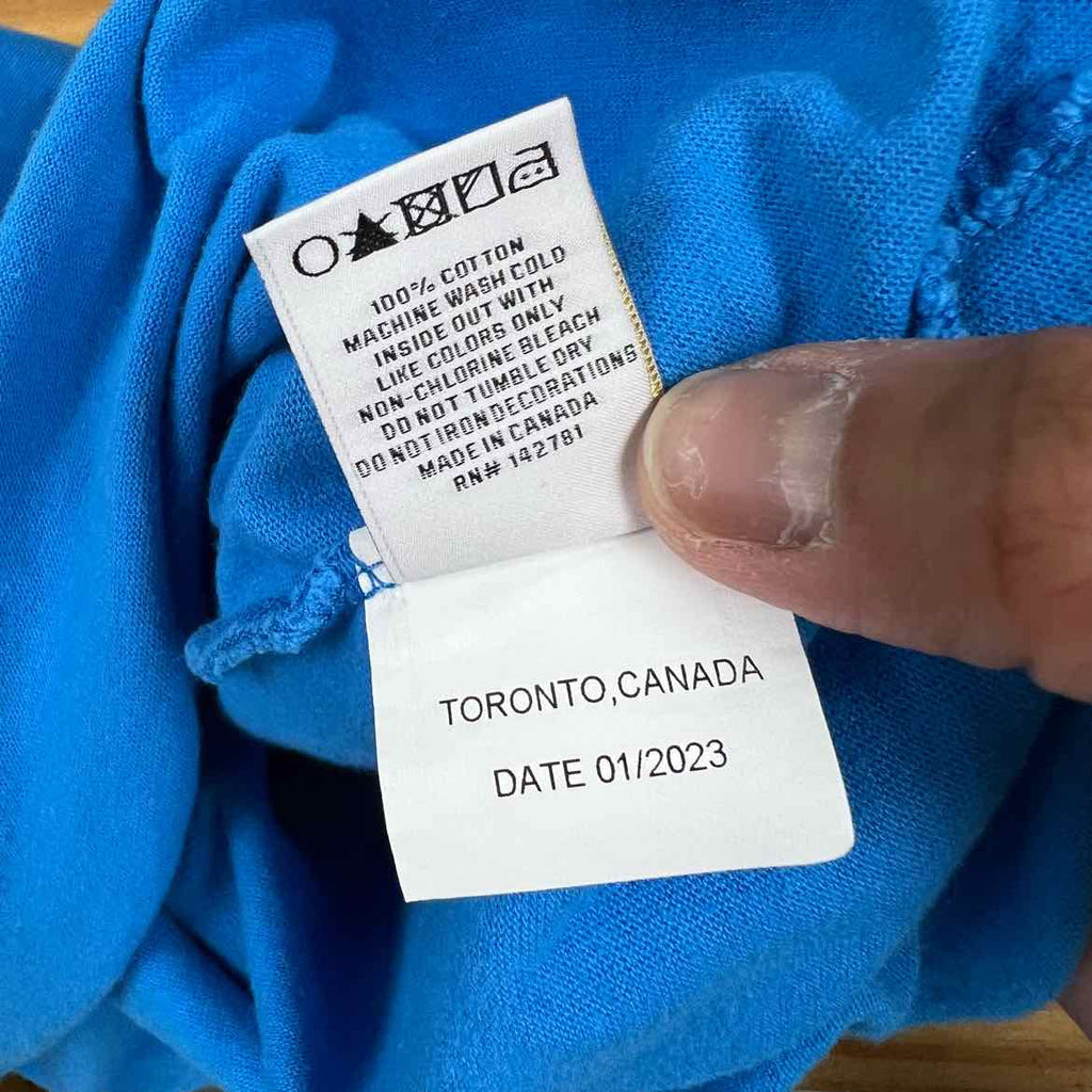 Aime Leon Dore T-Shirt "NEW YORK" Blue Used Size L