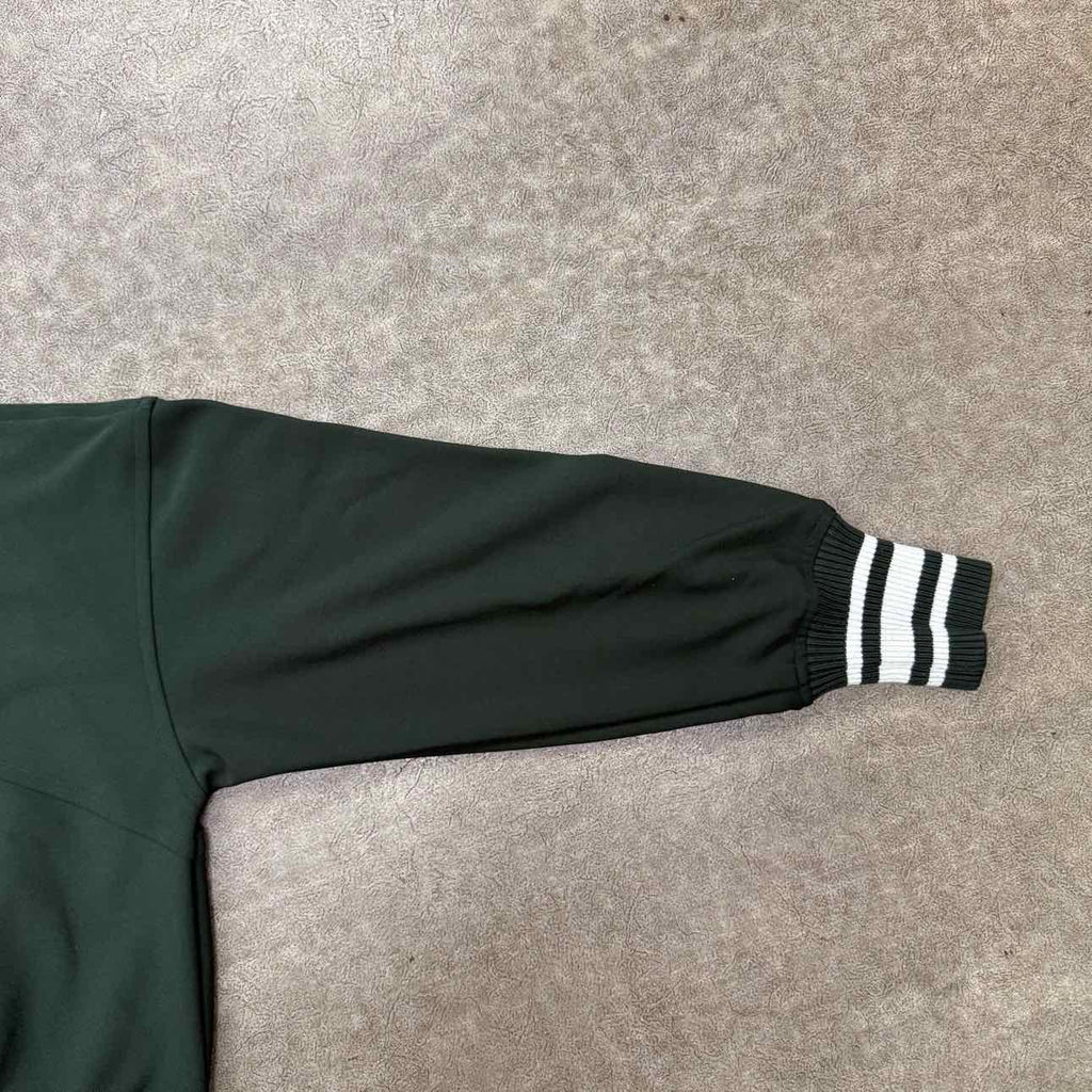 Rhude Zip Up "COLLEGE LOGO" Olive Used Size S