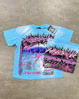 Hellstar T-Shirt "NEURON TOUR" Blue New Size XL