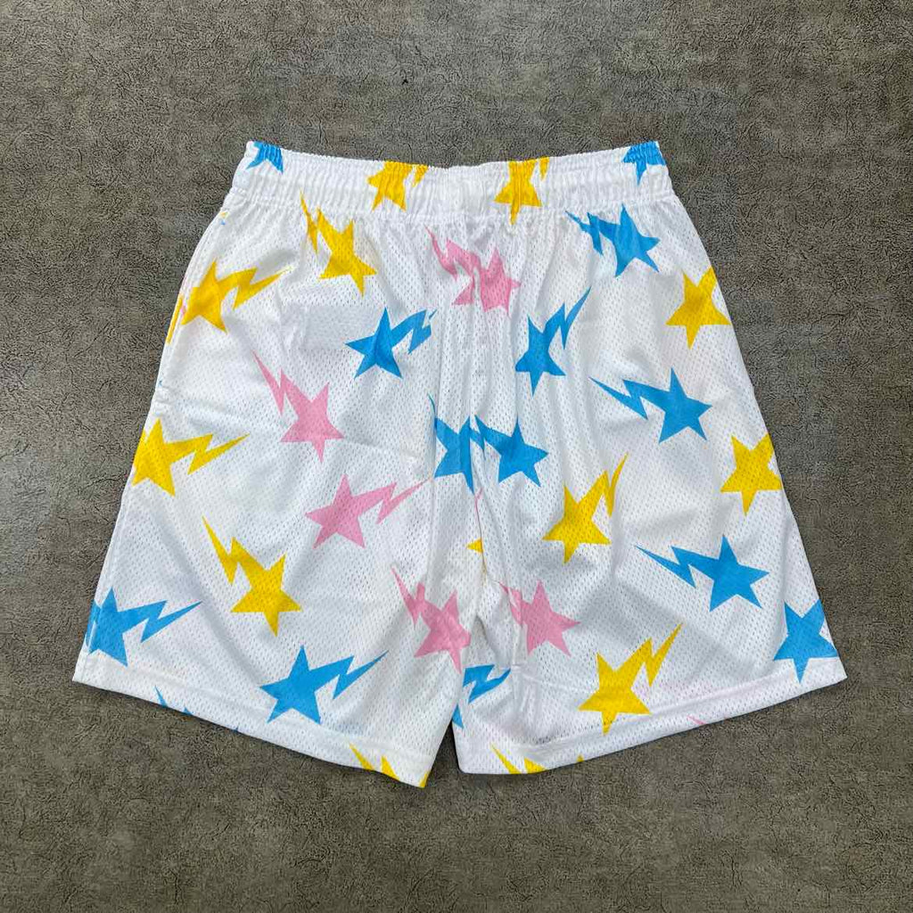 Eric Emanuel Mesh Shorts "BAPE EE" White New Size XL