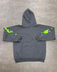 Sp5der Hoodie "BELUGA" Slate Grey New Size XL