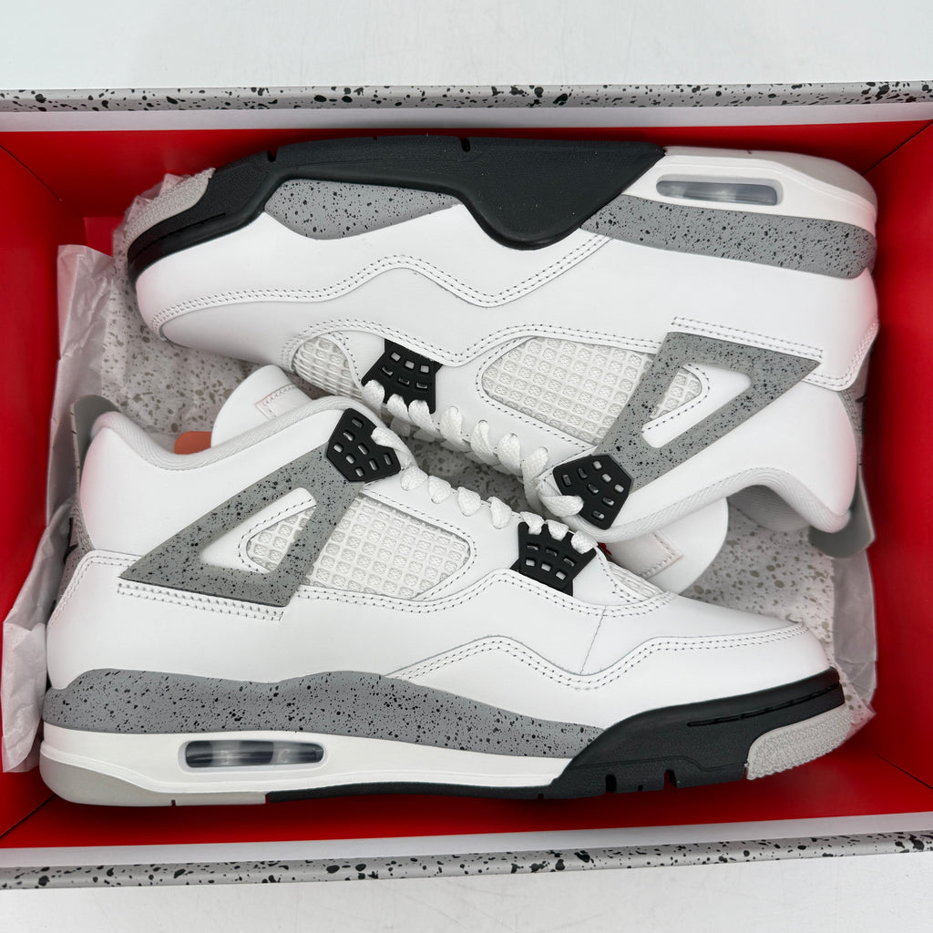 Air Jordan 4 Retro "White Cement" 2025 New Size 9