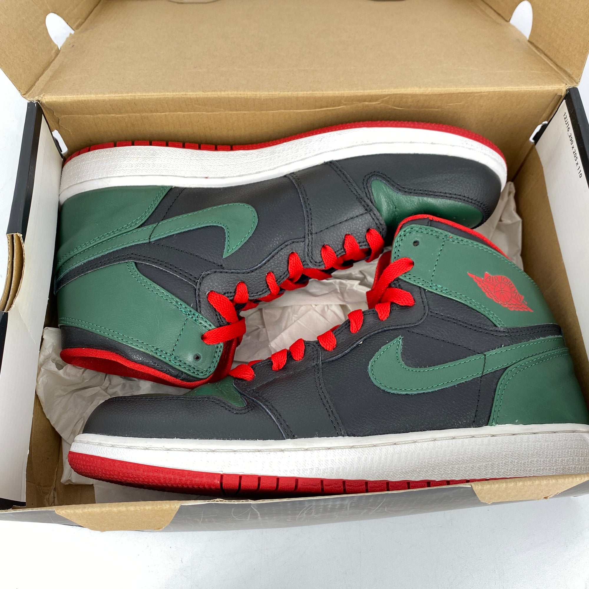 Air Jordan (GS) 1 Retro High OG &quot;Gorge Green&quot; 2012 Used Size 7Y