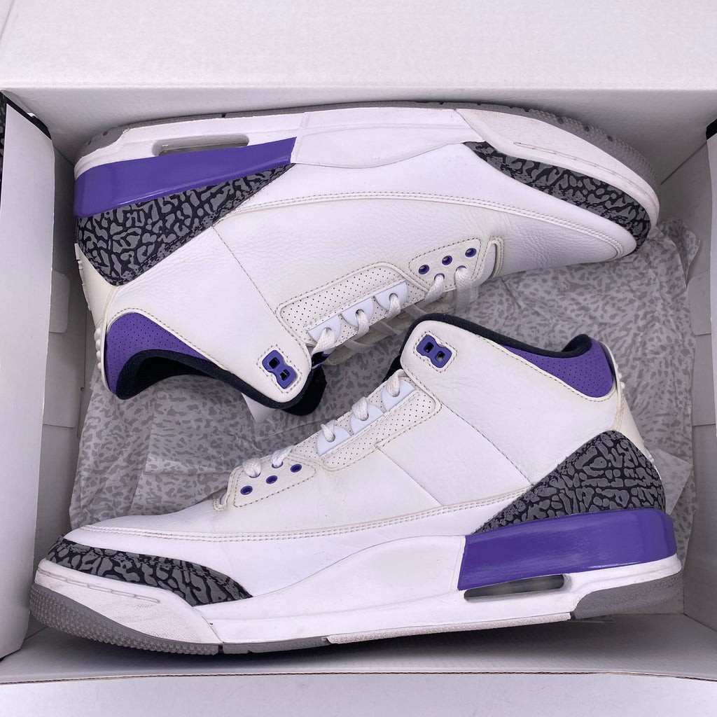 Air Jordan 3 Retro "DARK IRIS" 2023 Used Size 13