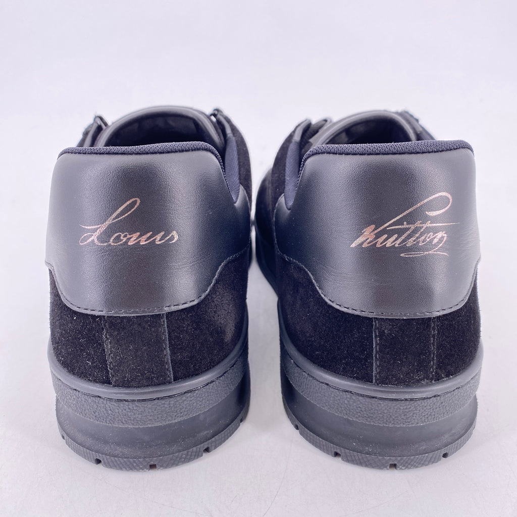Louis Vuitton Trainer "Suede Black"  Used Size 9LV