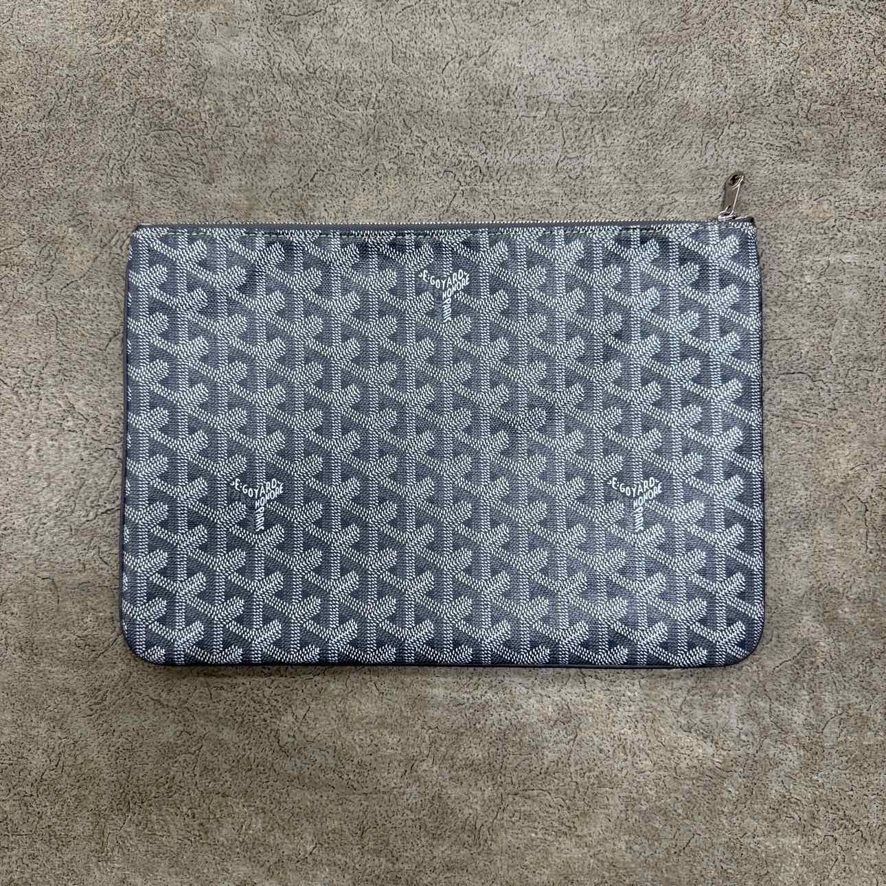 Goyard Pouch &quot;SENAT&quot; Used Grey Size OS