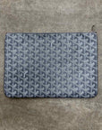 Goyard Pouch "SENAT" Used Grey Size OS