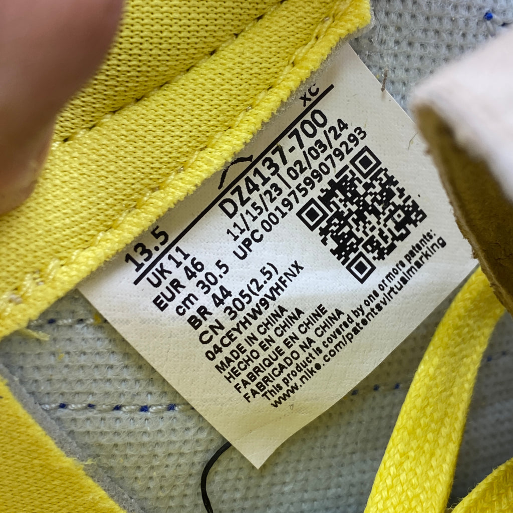 Air Jordan (W) 1 Low "Canary" 2024 New Size 13.5W