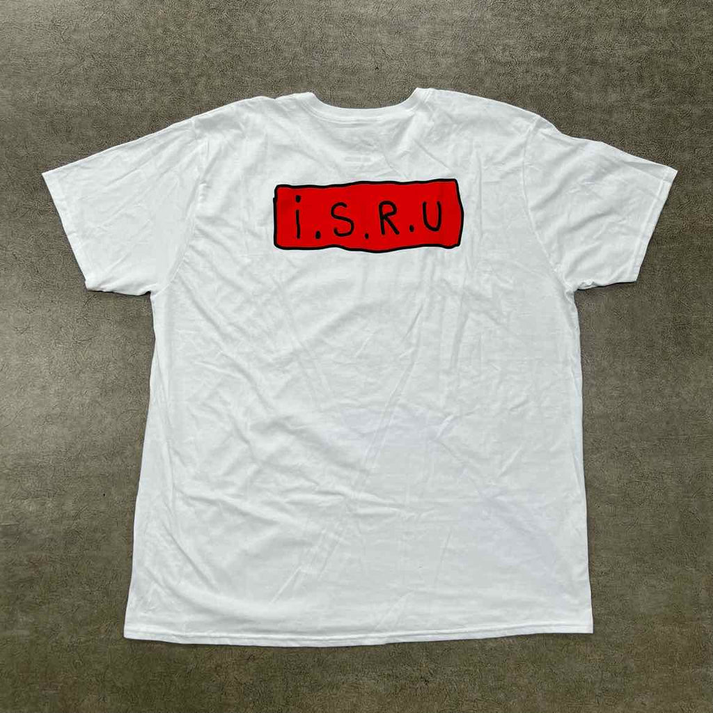 Tom Sachs T-Shirt "I.S.R.U" White Used Size 2XL
