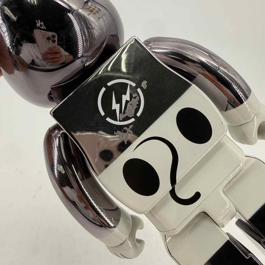 Bearbrick Figure "DISNEY FRAGMENT" Used Silver Size 100%/400%