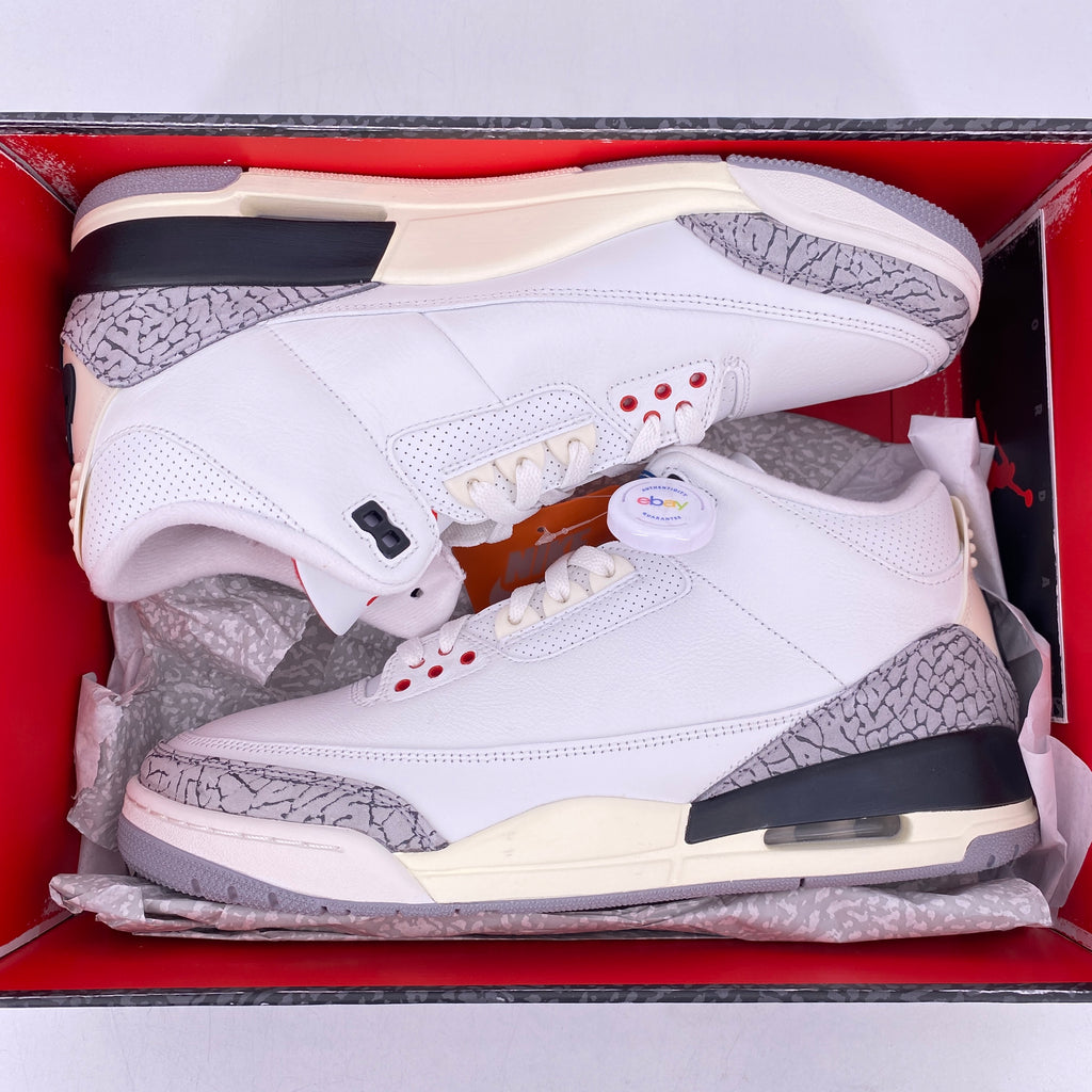 Air Jordan 3 Retro "White Cement Reimagined" 2023 New Size 11.5