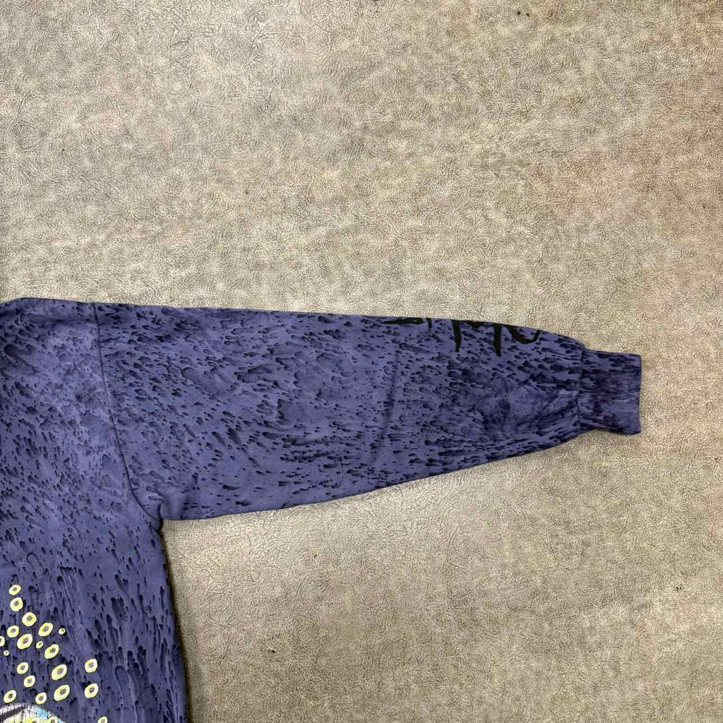 Travis Scott Hoodie "METLIFE" Blue Used Size M