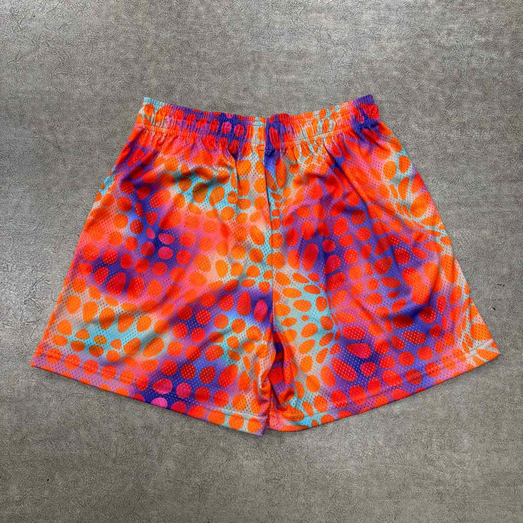 Eric Emanuel Mesh Shorts "DOTS" Orange New Size XL