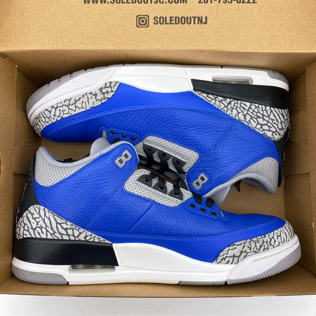 Air Jordan 3 Retro "Varsity Royal" 2020 Used Size 11.5