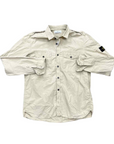 Stone Island Button Up "PATCH" Khaki Used Size 2XL