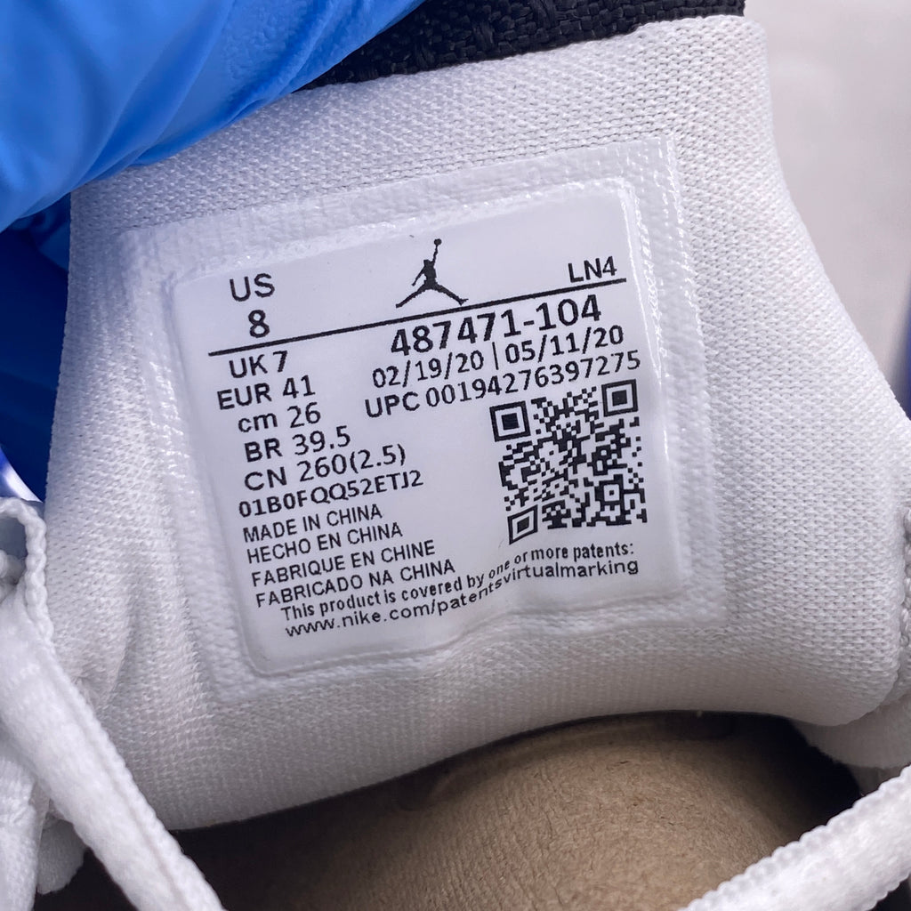 Air Jordan 14 Retro "White Hyper Royal" 2020 New Size 8