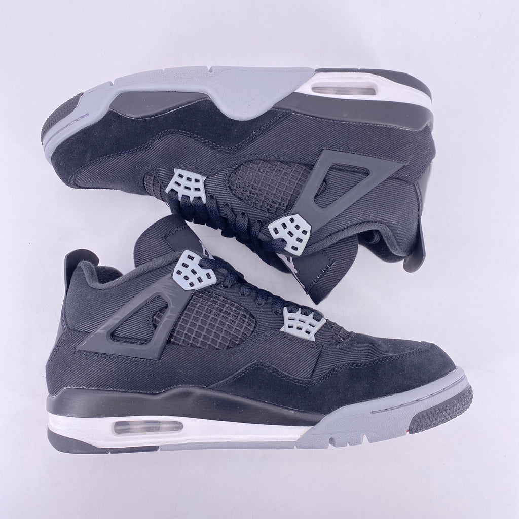 Air Jordan 4 Retro "Black Canvas" 2022 Used Size 8.5