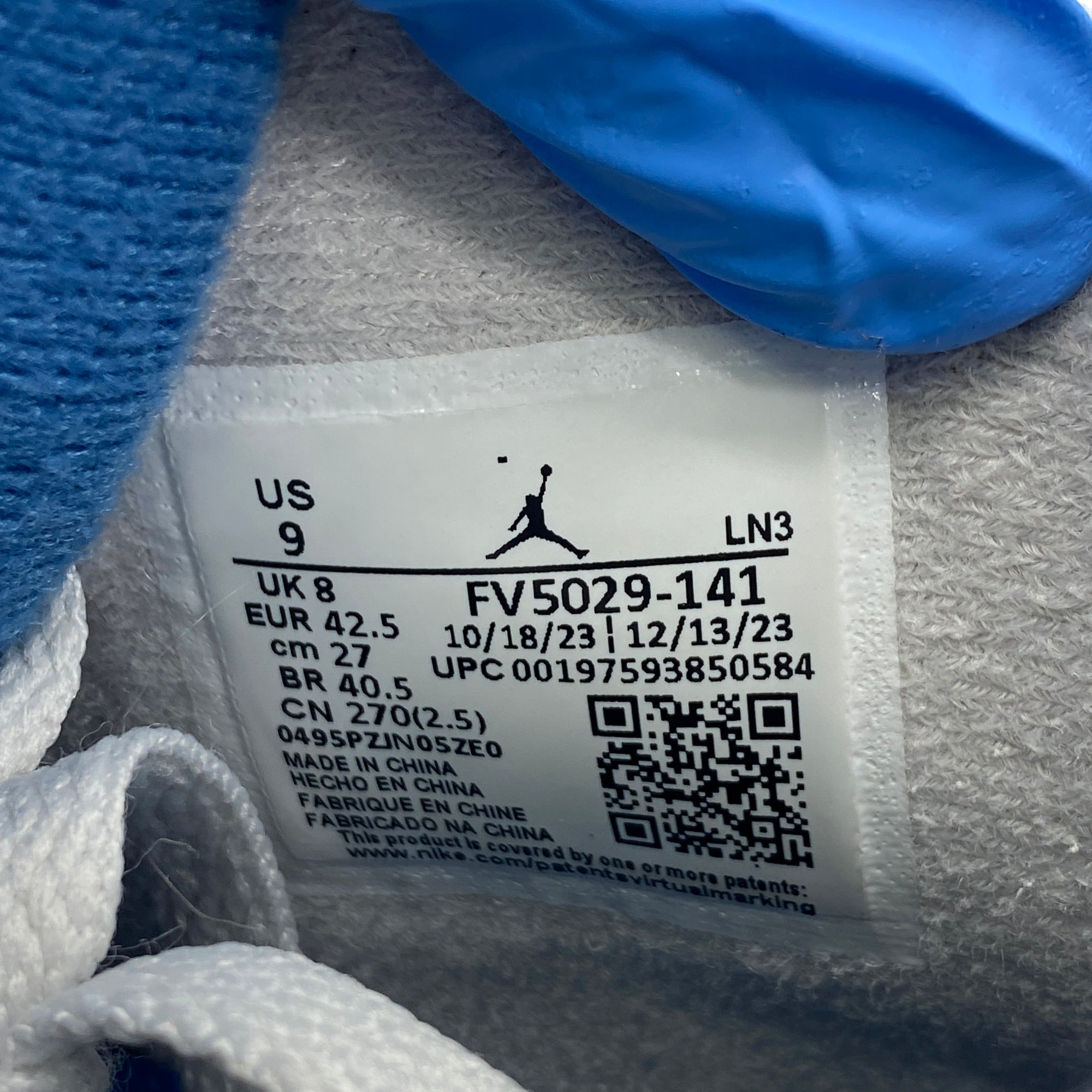 Air Jordan 4 Retro &quot;Military Blue&quot; 2024 Used Size 9