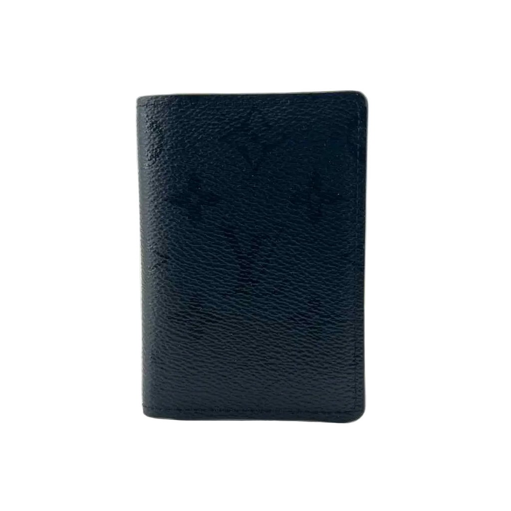 Louis Vuitton Wallet "POCKET ORGANIZER" Used Black Size OS