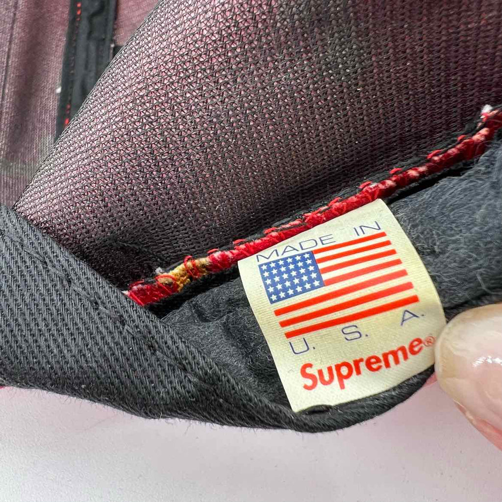 Supreme Camp Cap "CROSSES" Used Red Size OS