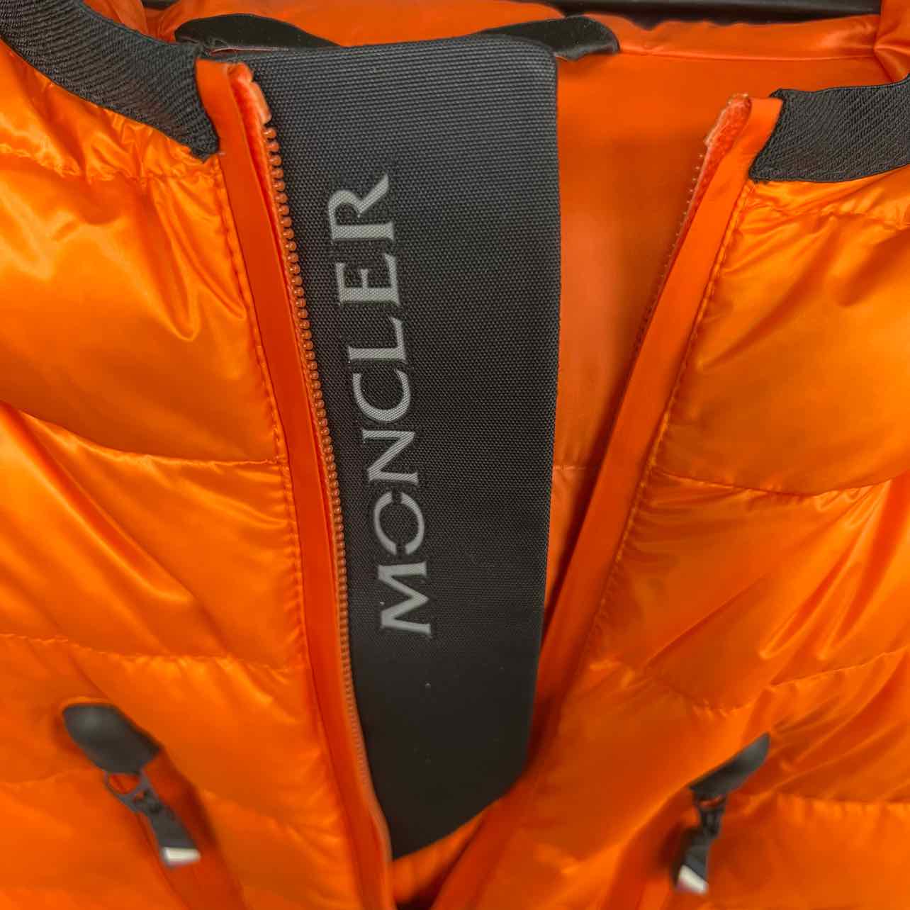 Moncler Jacket &quot;KAVIK GUIBBOTTO&quot; Orange Used Size 5