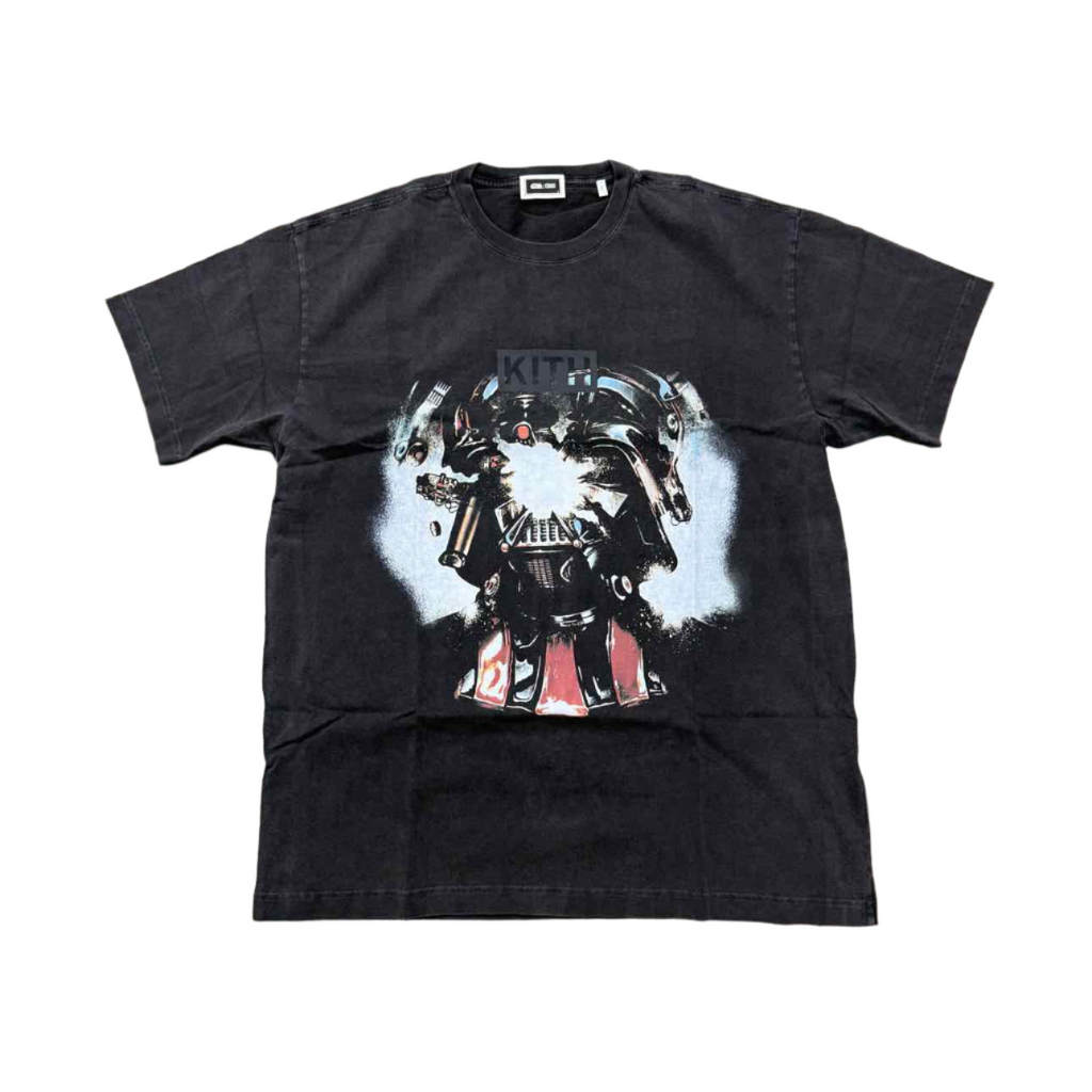 Kith T-Shirt "STAR WARS EXPLODING VADER" Black New Size L