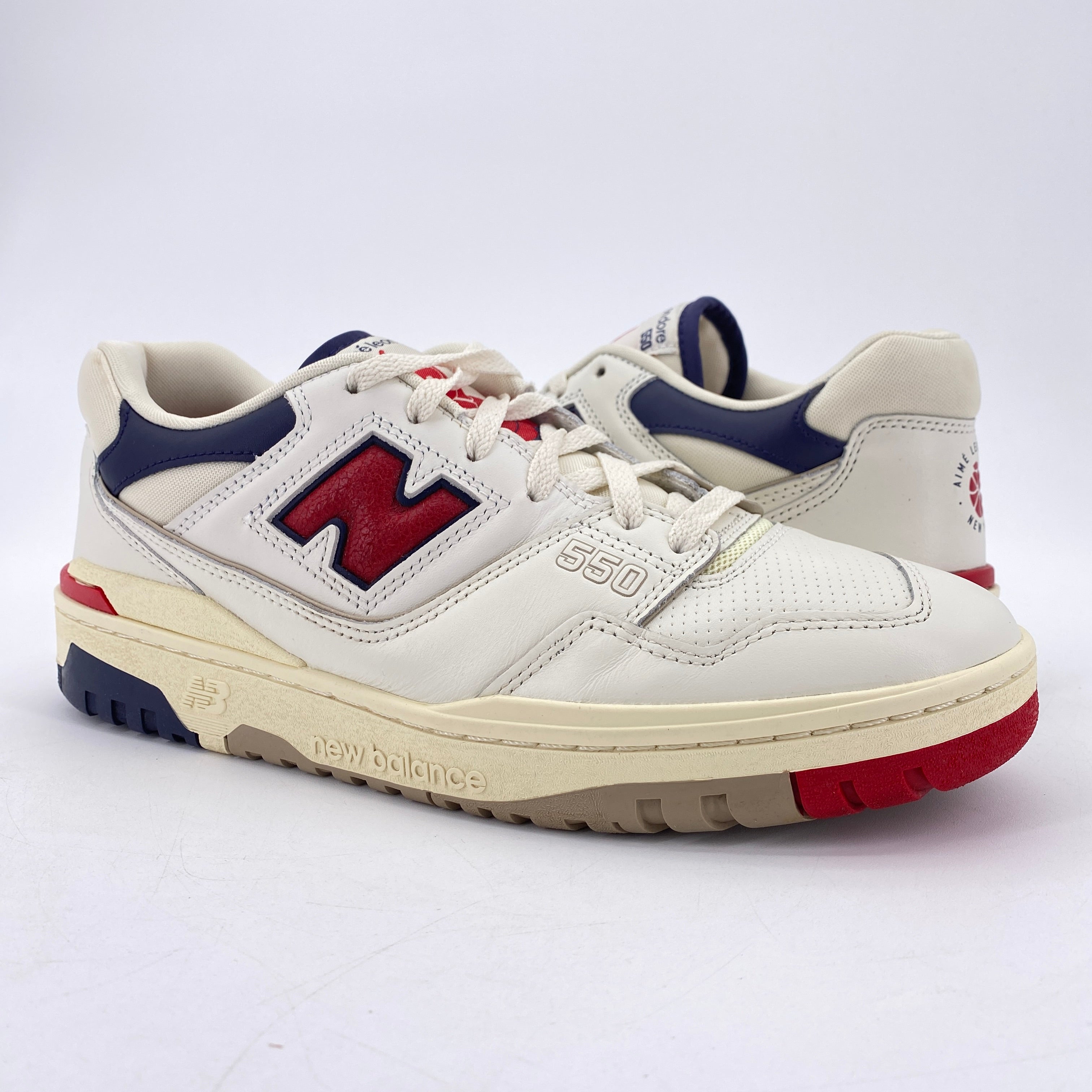 New Balance 550 &quot;White Navy Red&quot; 2021 Used Size 9.5