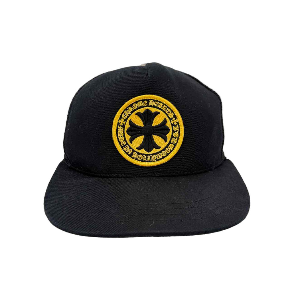 Chrome Hearts Trucker Hat "SEAL STAMP" Used Black Size OS