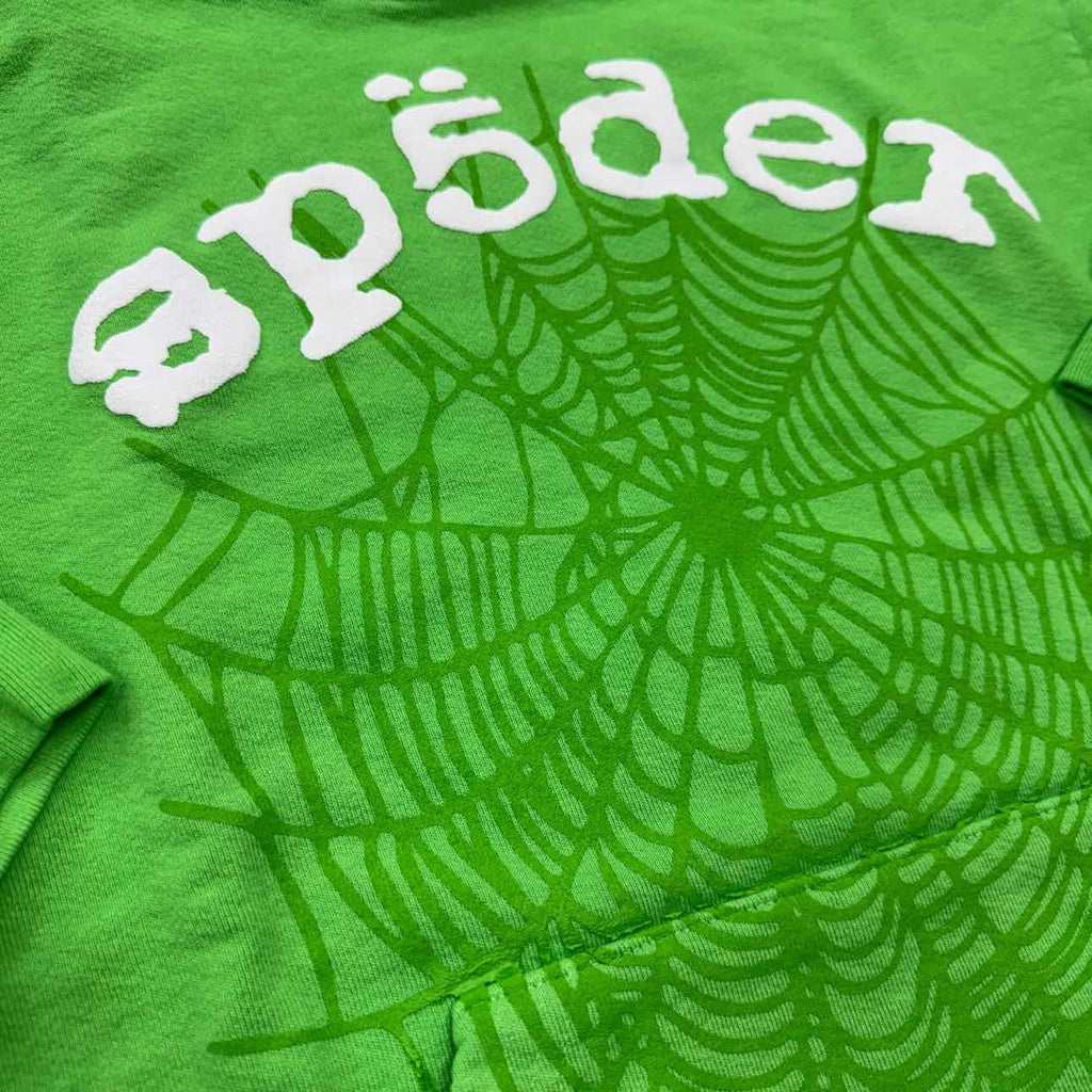 Sp5der Hoodie "LEGACY" Green New Size XL
