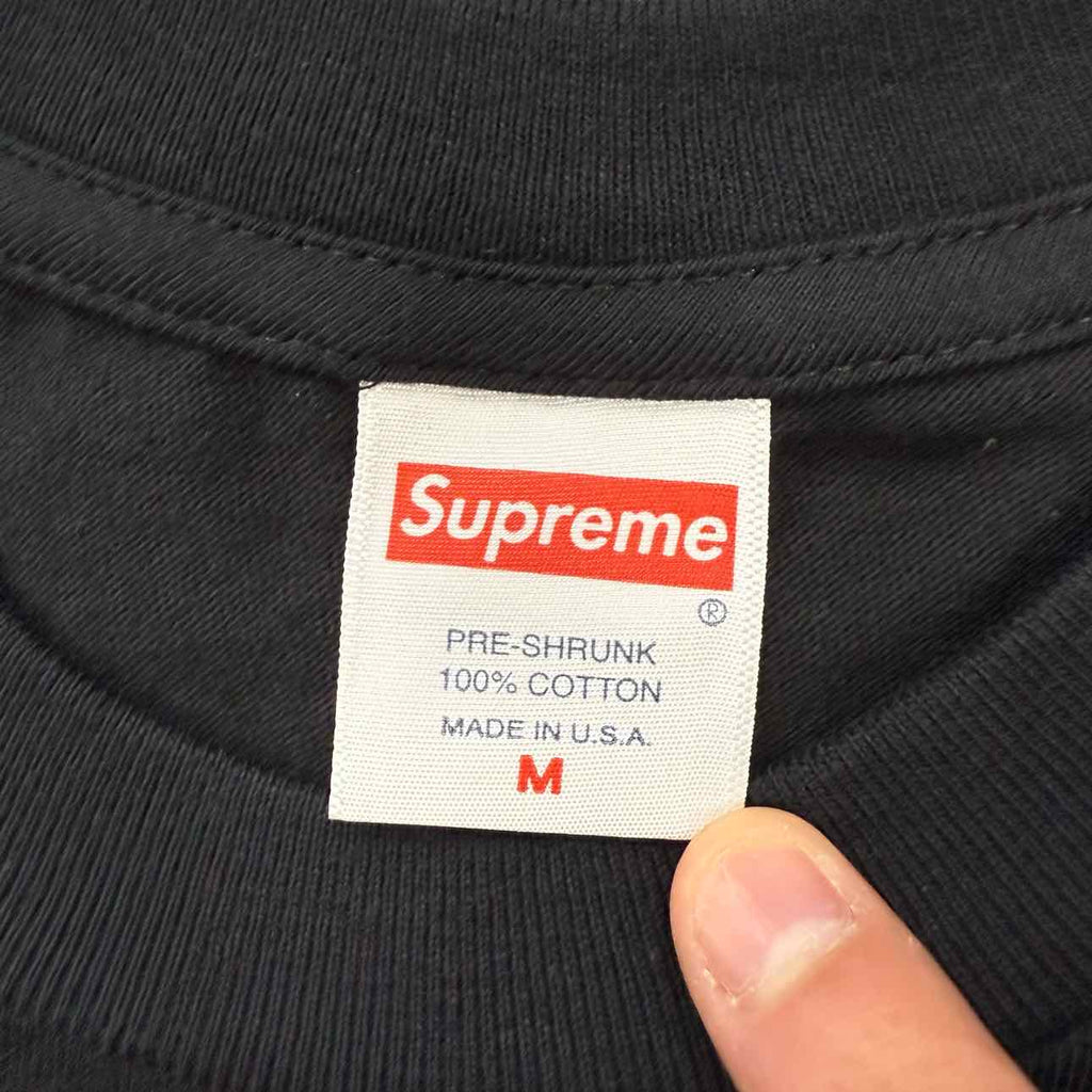 Supreme T-Shirt "KAWS CHALK LOGO" Black New Size M