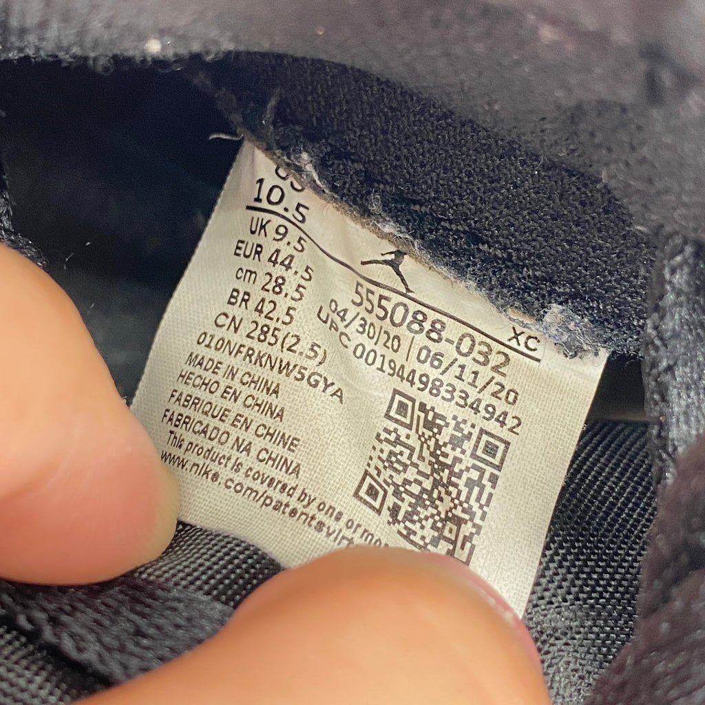 Air Jordan 1 Retro High OG "Black Metallic Gold" 2020 Used Size 10.5