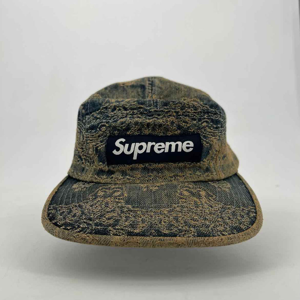 Supreme Camp Cap "DENIM" Used Blue Size OS