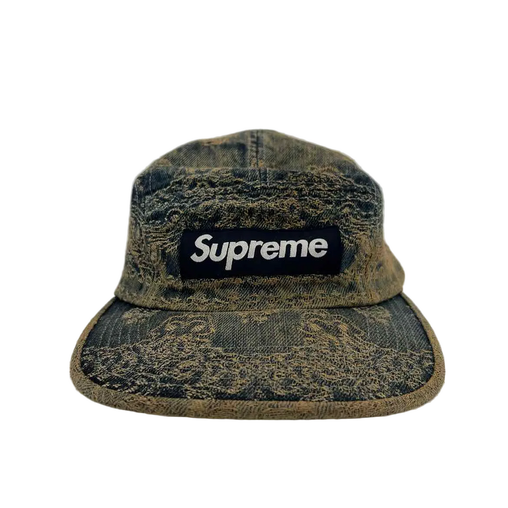 Supreme Camp Cap "DENIM" Used Blue Size OS