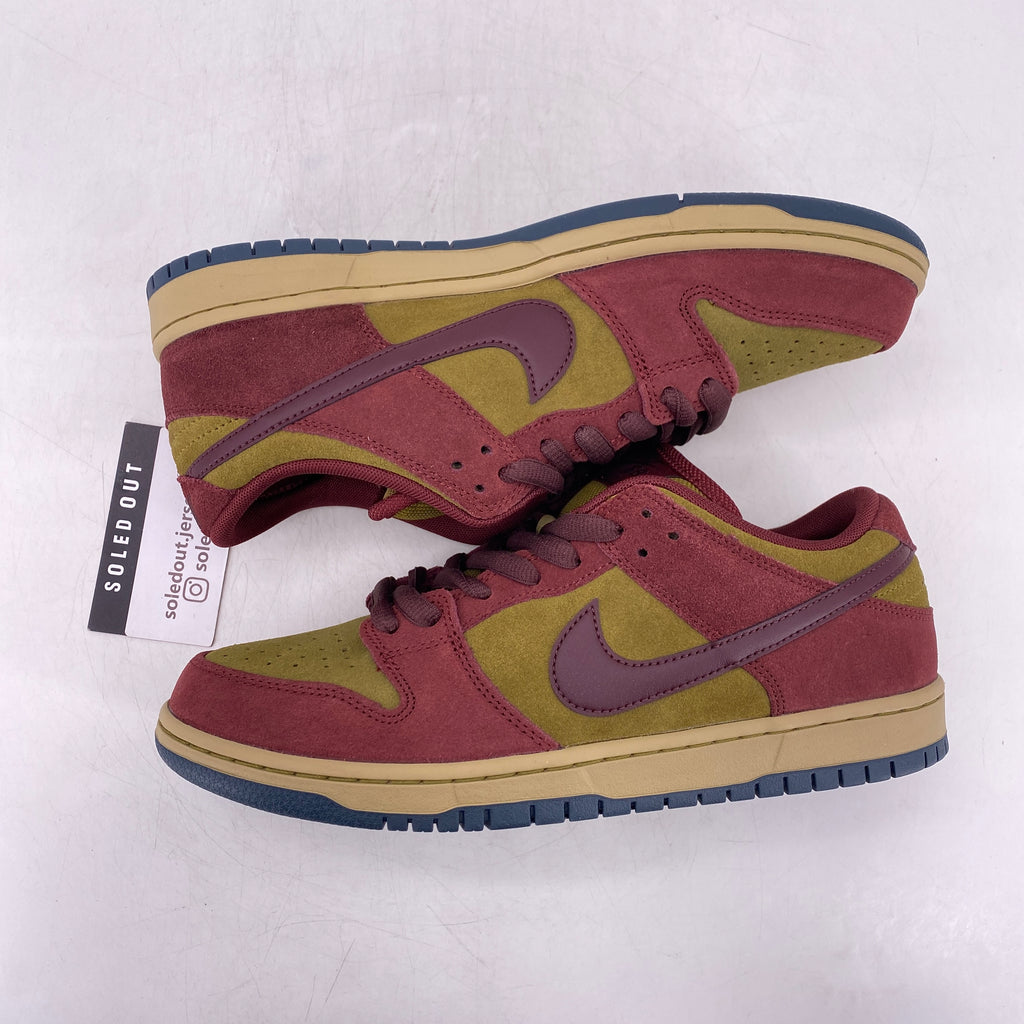 Nike SB Dunk Low "Dark Team Red Olive Flak" 2025 New Size 9.5