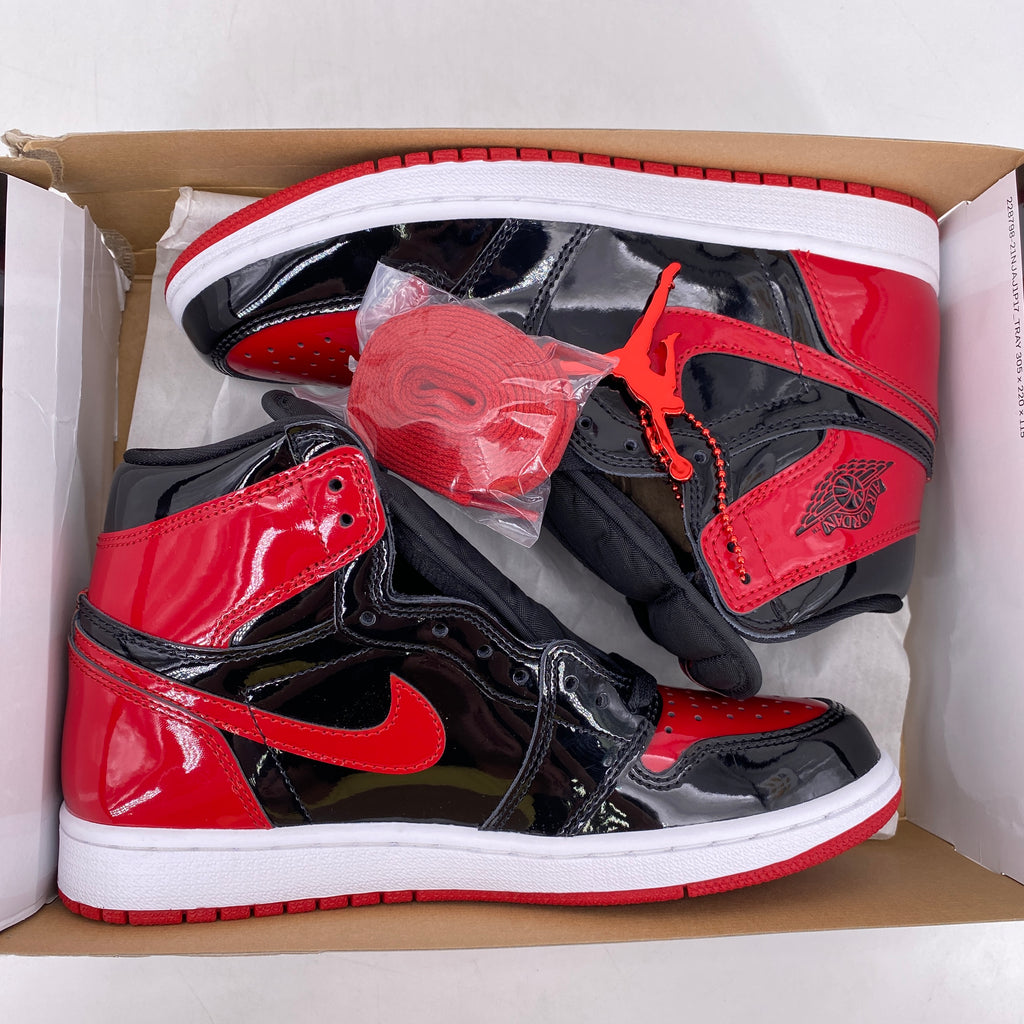 Air Jordan 1 Retro High OG "Patent Bred" 2021 New Size 7