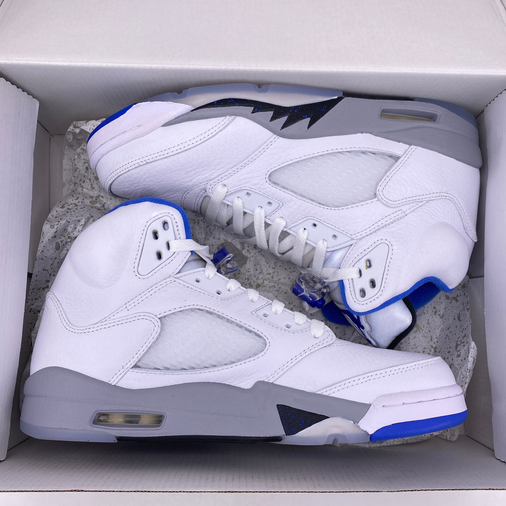 Air Jordan 5 Retro "White Stealth" 2021 New Size 9.5