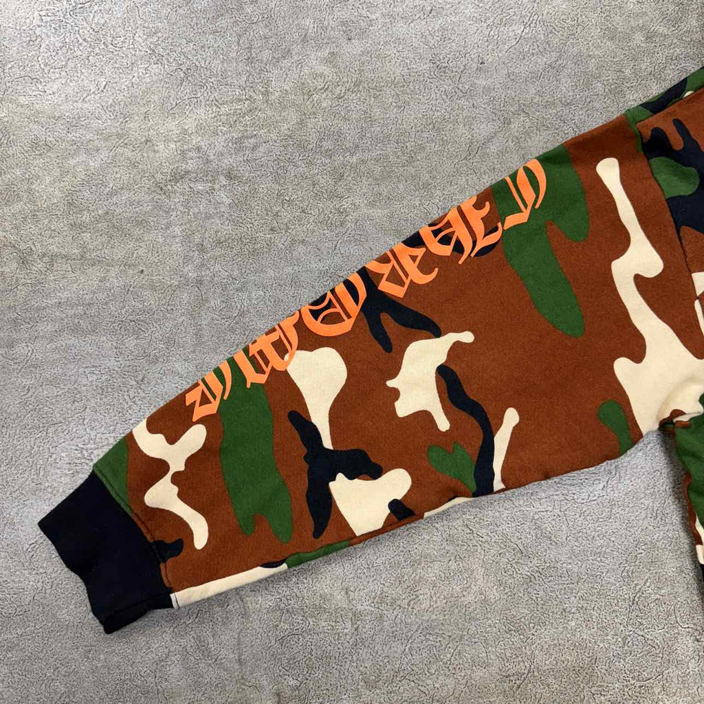 Chrome Hearts Hoodie "MATTY BOY CAUTION" Camo Used Size XL