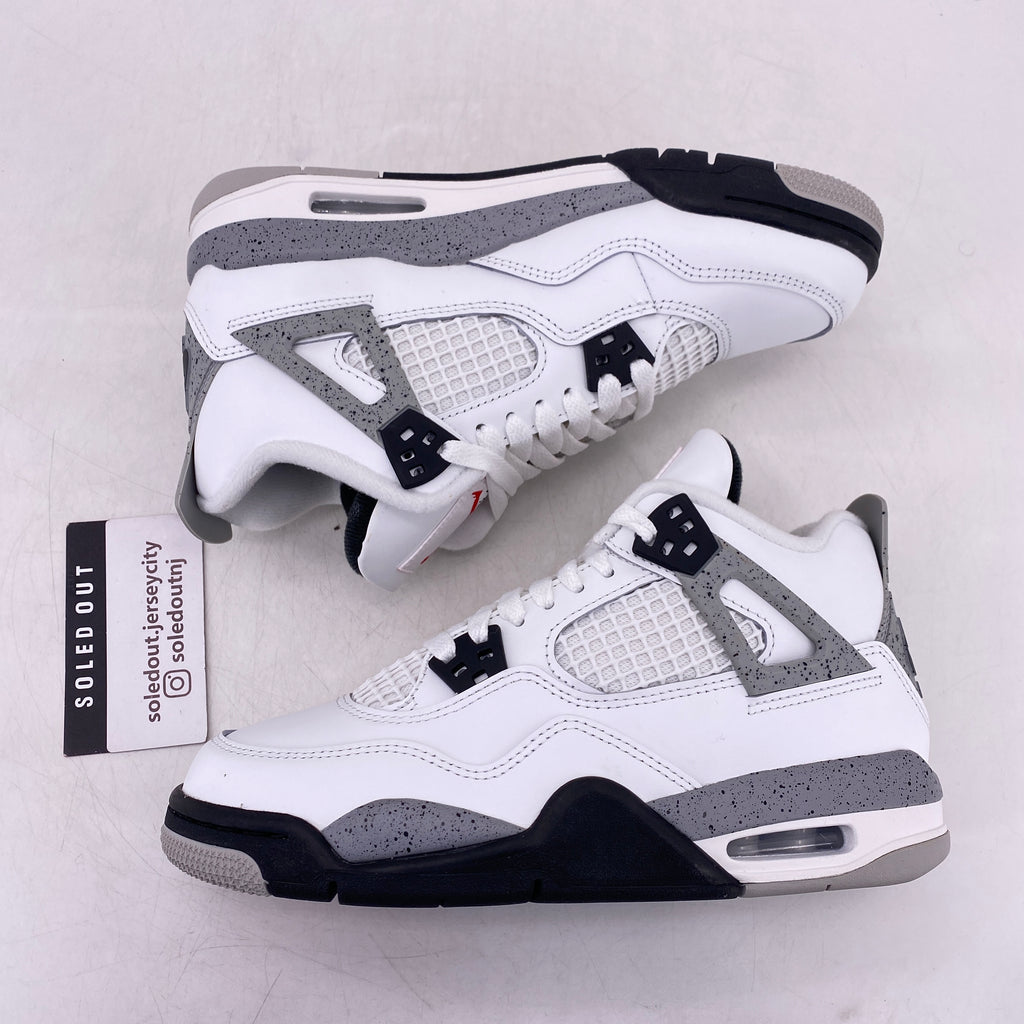 Air Jordan (GS) 4 Retro "White Cement" 2025 New Size 5Y