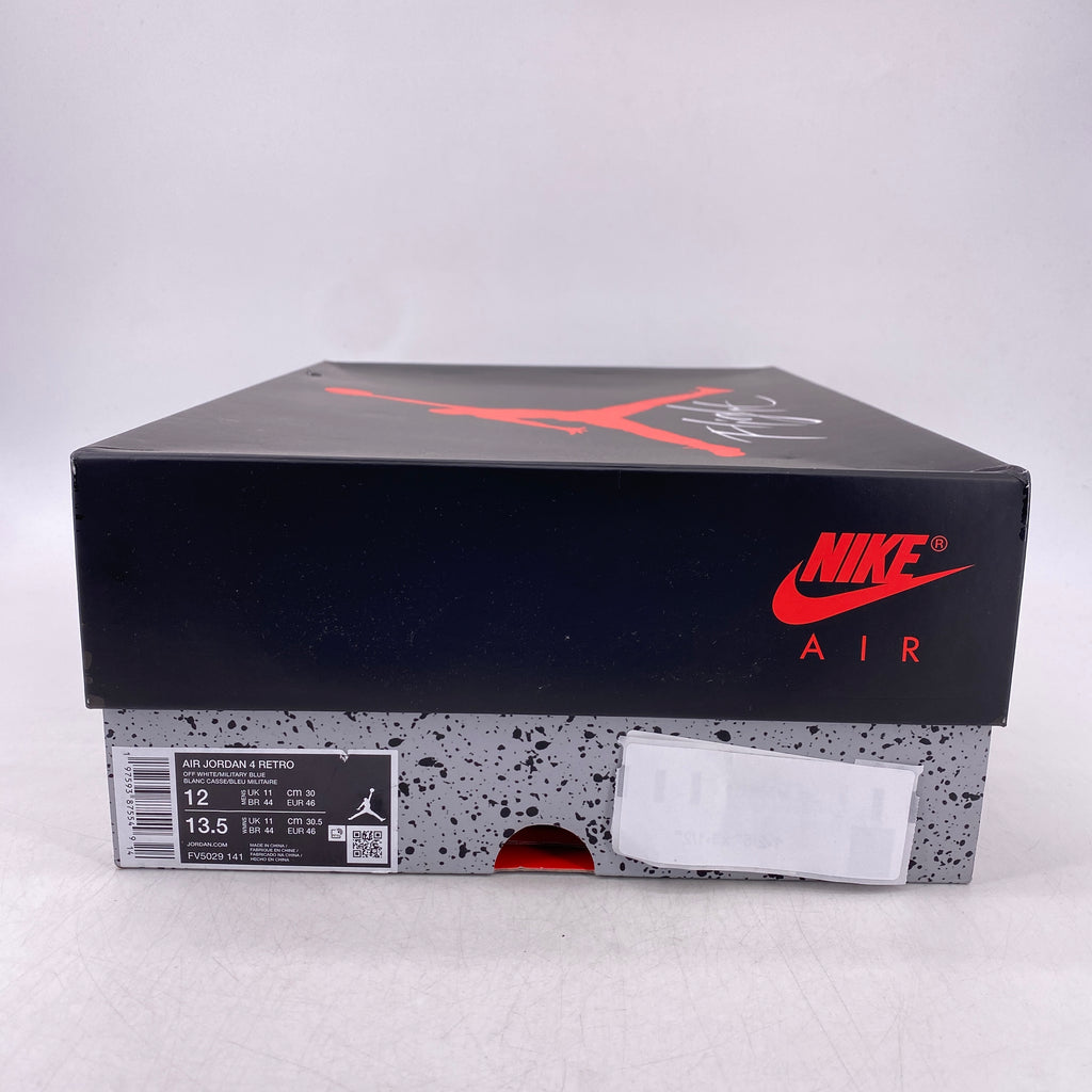 Air Jordan 4 Retro "Military Blue" 2024 New Size 12