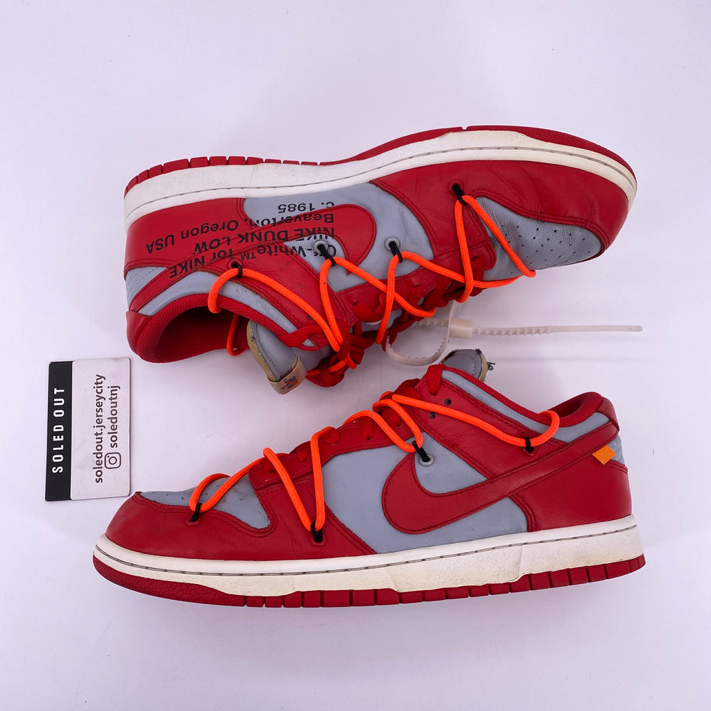 Nike Dunk Low / OW "University Red" 2019 Used Size 11