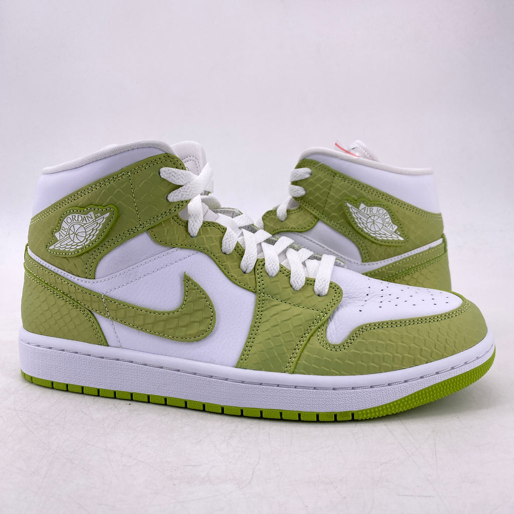 Air Jordan (W) 1 Mid "Green Python" 2022 New Size 11.5W