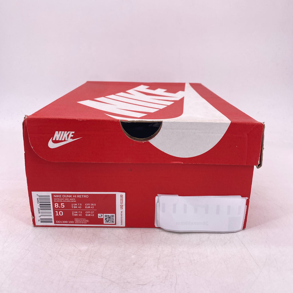 Nike Dunk High Retro "Vast Grey" 2021 New Size 8.5