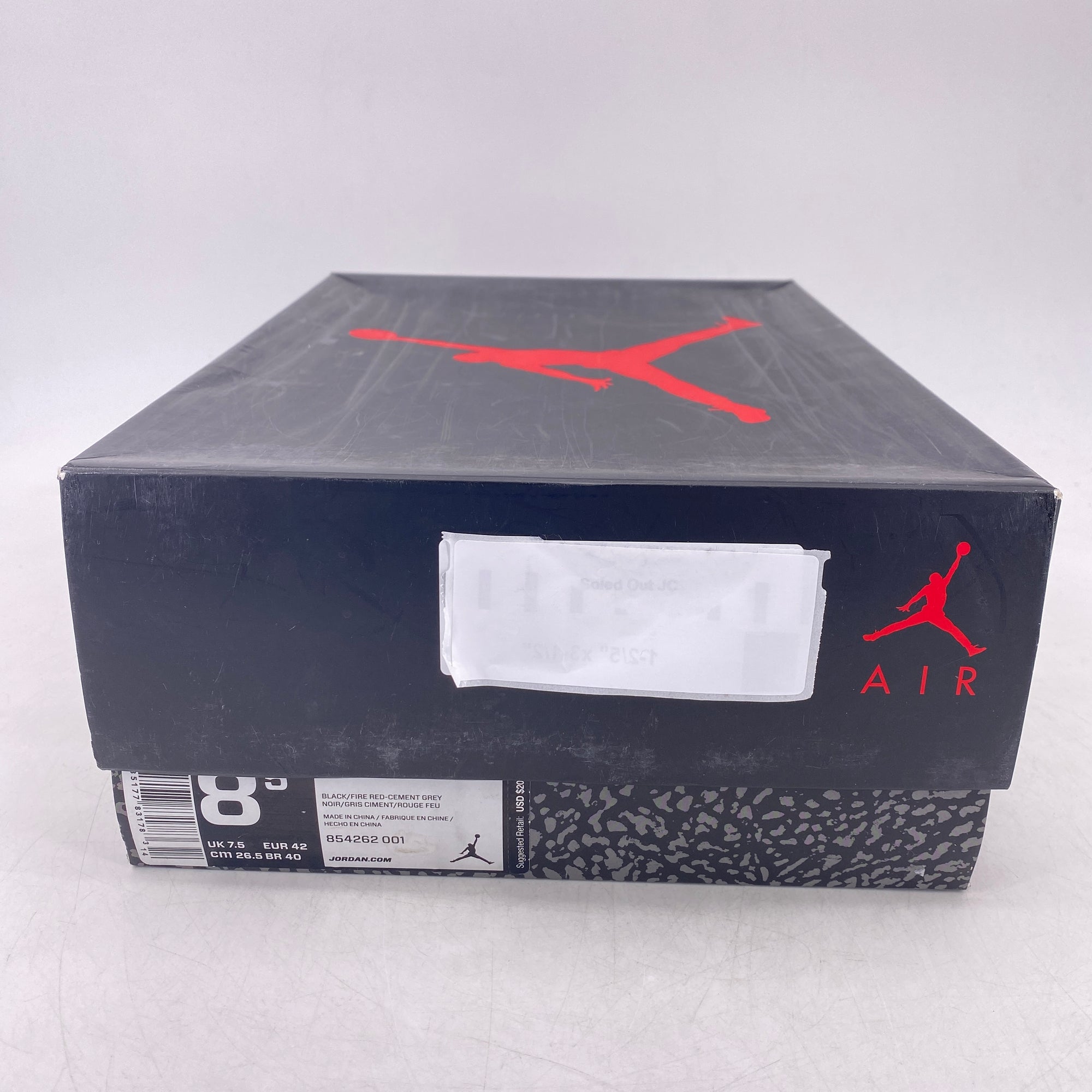 Air Jordan 3 Retro &quot;Black Cement&quot; 2018 Used Size 8.5